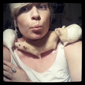 Milk, Cinnamon and Fudge (L-R), creating a very stylish necklace.