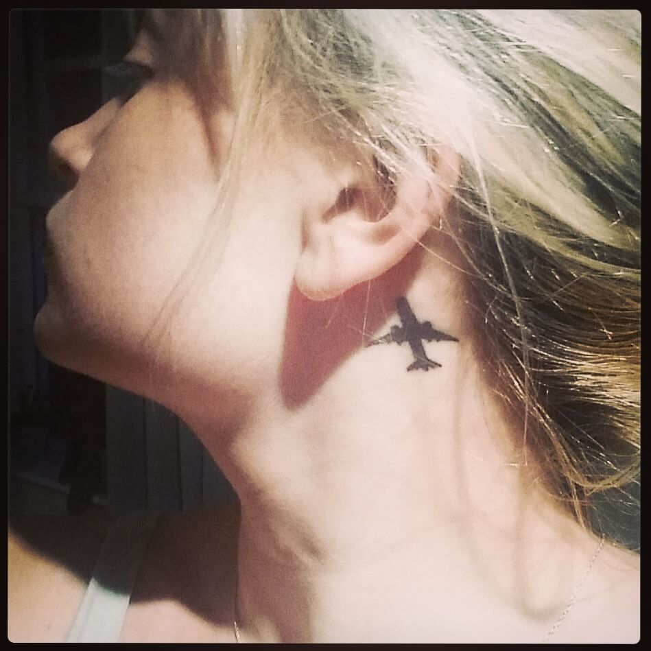 Plane tattoo ✈️ ✌️ @ancientembertattoos | Instagram