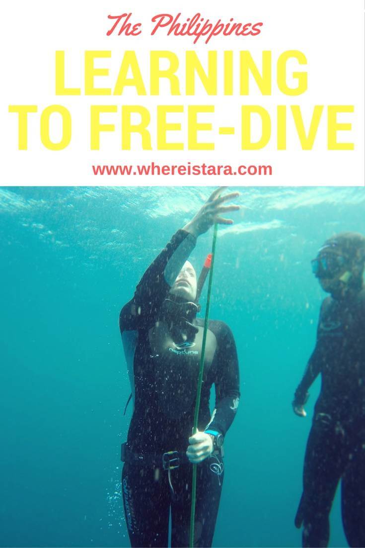 learning to free dive philippines where is tara povey top irish travel blog