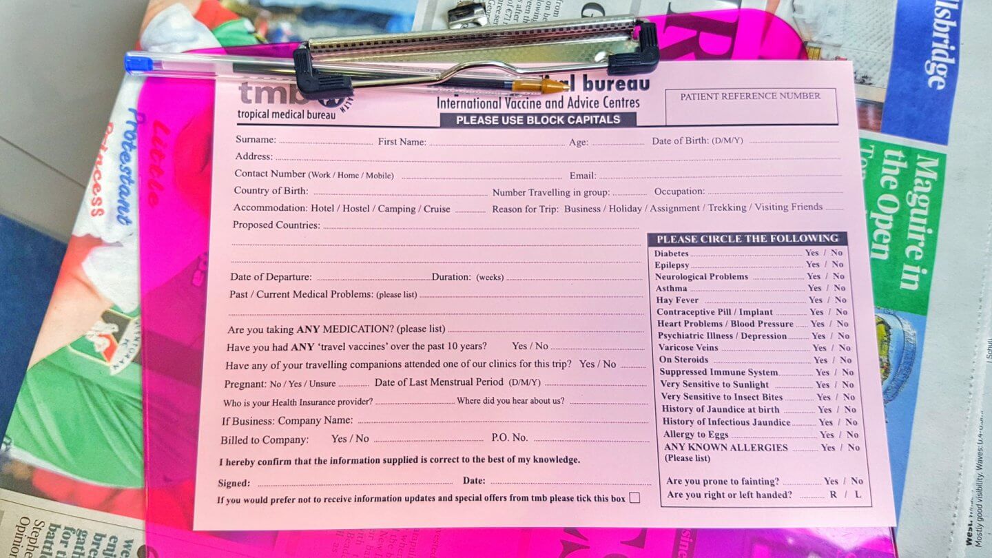 travel vaccinations in ireland tropical medical bureau ireland where is tara povey top irish travel blog