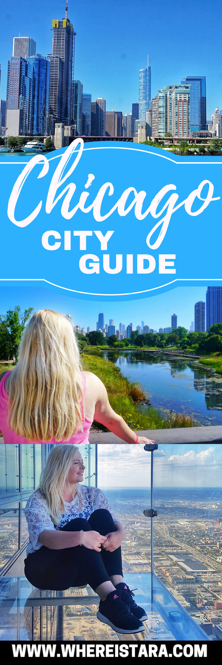 3 days in Chicago city break long pin
