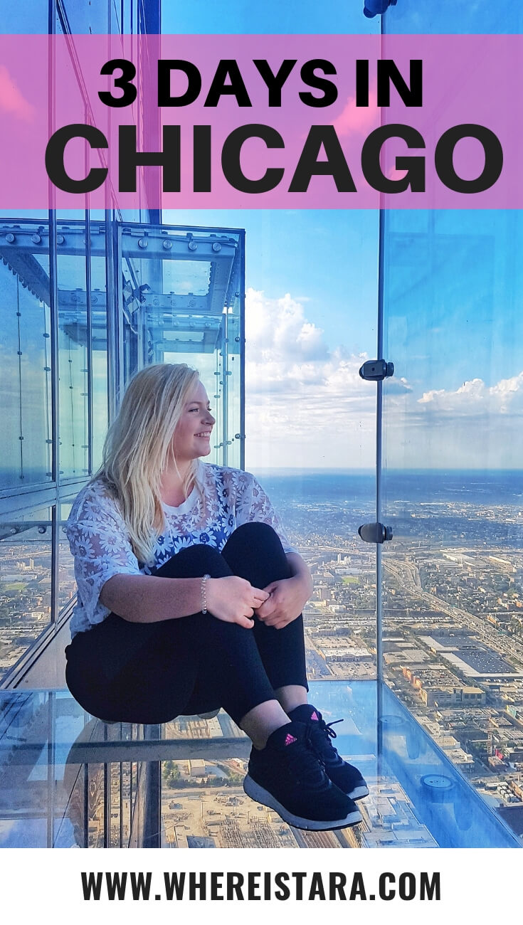 3 days in Chicago city break long pin
